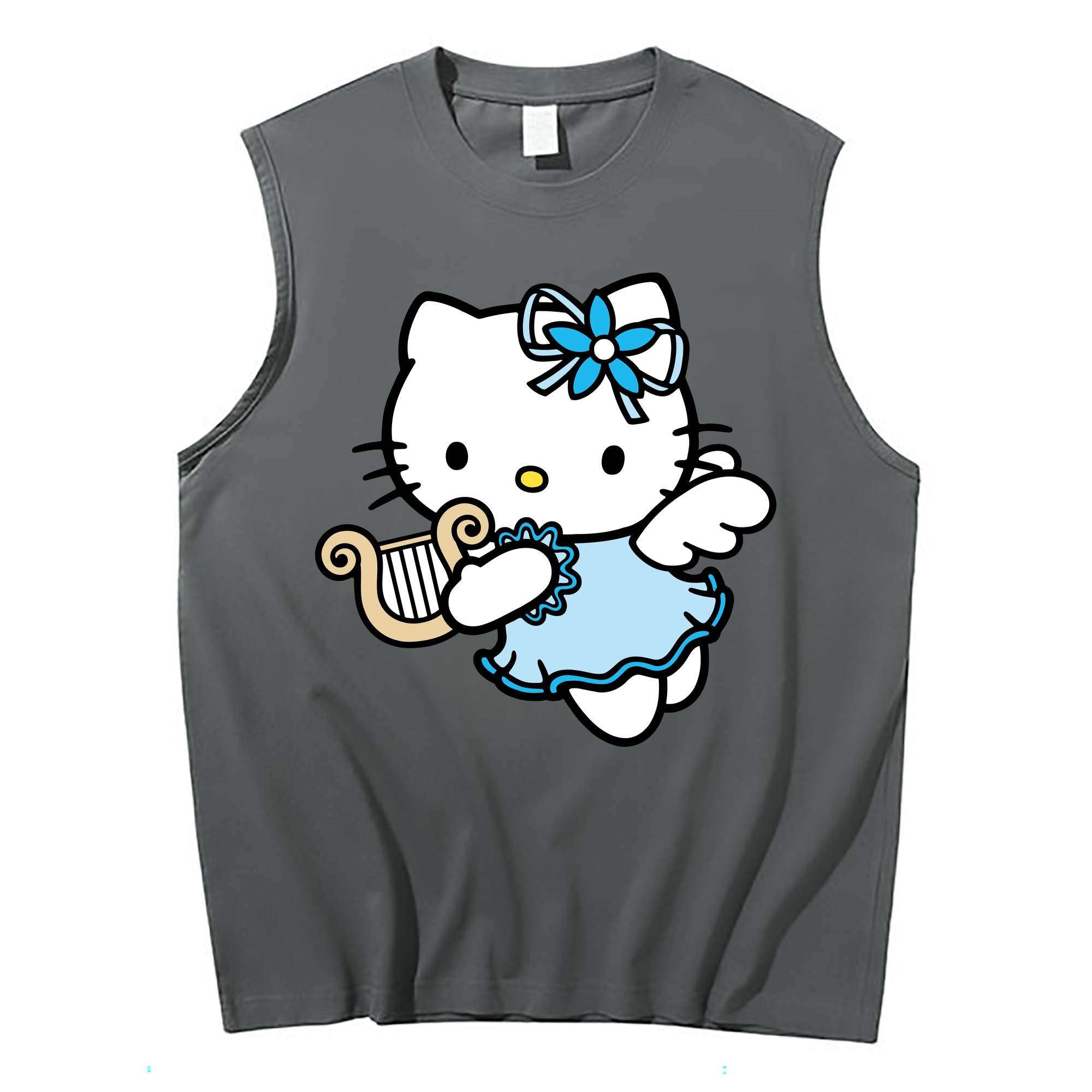 （画像用） Hello Kitty ハローキティ コットン100％タンクトップ（フロントプリント）